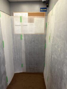 養生をされたエレベーター