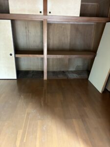 残置物撤去後　物がなくすっきりとした部屋